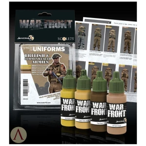SCALE75 WARFRONT PAINT SET - BRITISH & COMMONWEALTH ARMIES