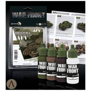 SCALE75 WARFRONT PAINT SET - BRITISH AND COMMONWEALTH AFV