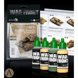 SCALE75 WARFRONT PAINT SET - BRITISH DESERT ARMOUR