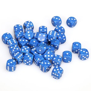 SPECKLED D6 SET OF 36: WATER