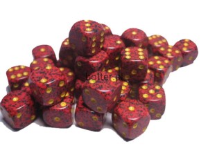 SPECKLED D6 SET OF 36: MERCURY