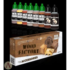 SCALE75 WARFRONT PAINT SET - WOOD FACTORY