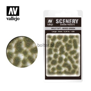 Wild Tuft - Mixed Green (6mm)