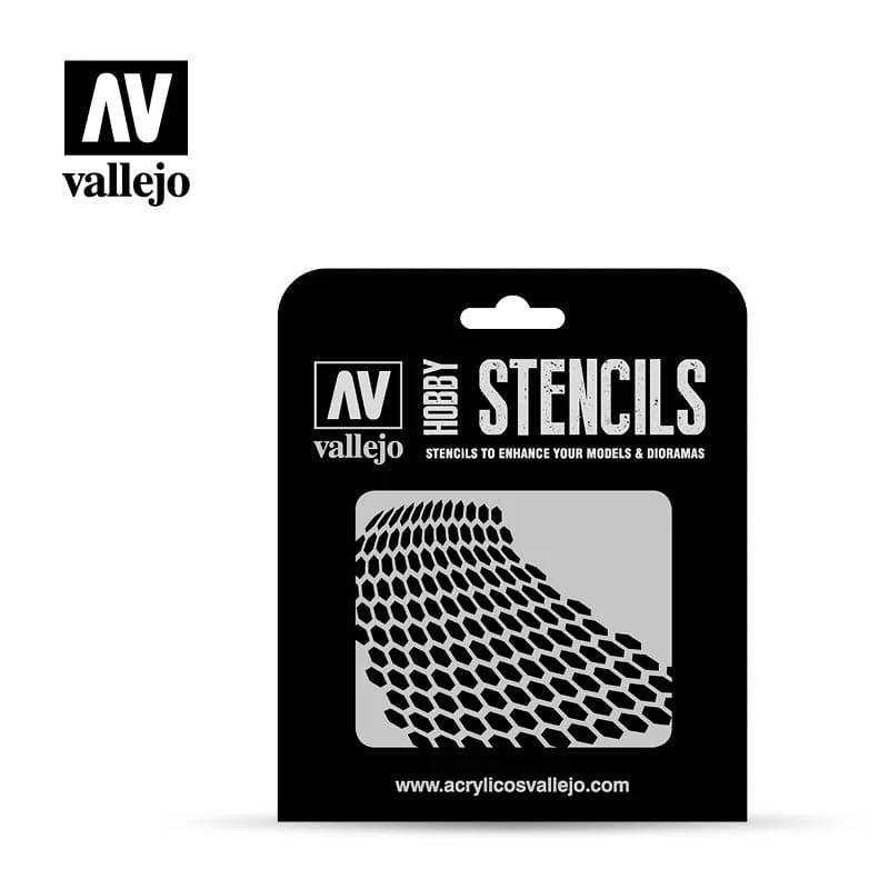 ST-SF003-distorted-honeycomb-vallejo-hobby-stencil.jpg
