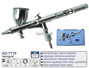 AD-7770 ADLER Aerograf dwufunkcyjny 0,25mm