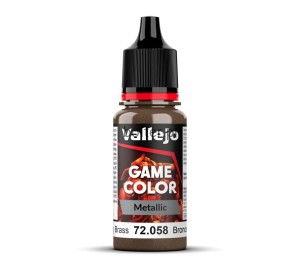 VALLEJO 72058 Game Color Metal 18 ml. Brassy Brass