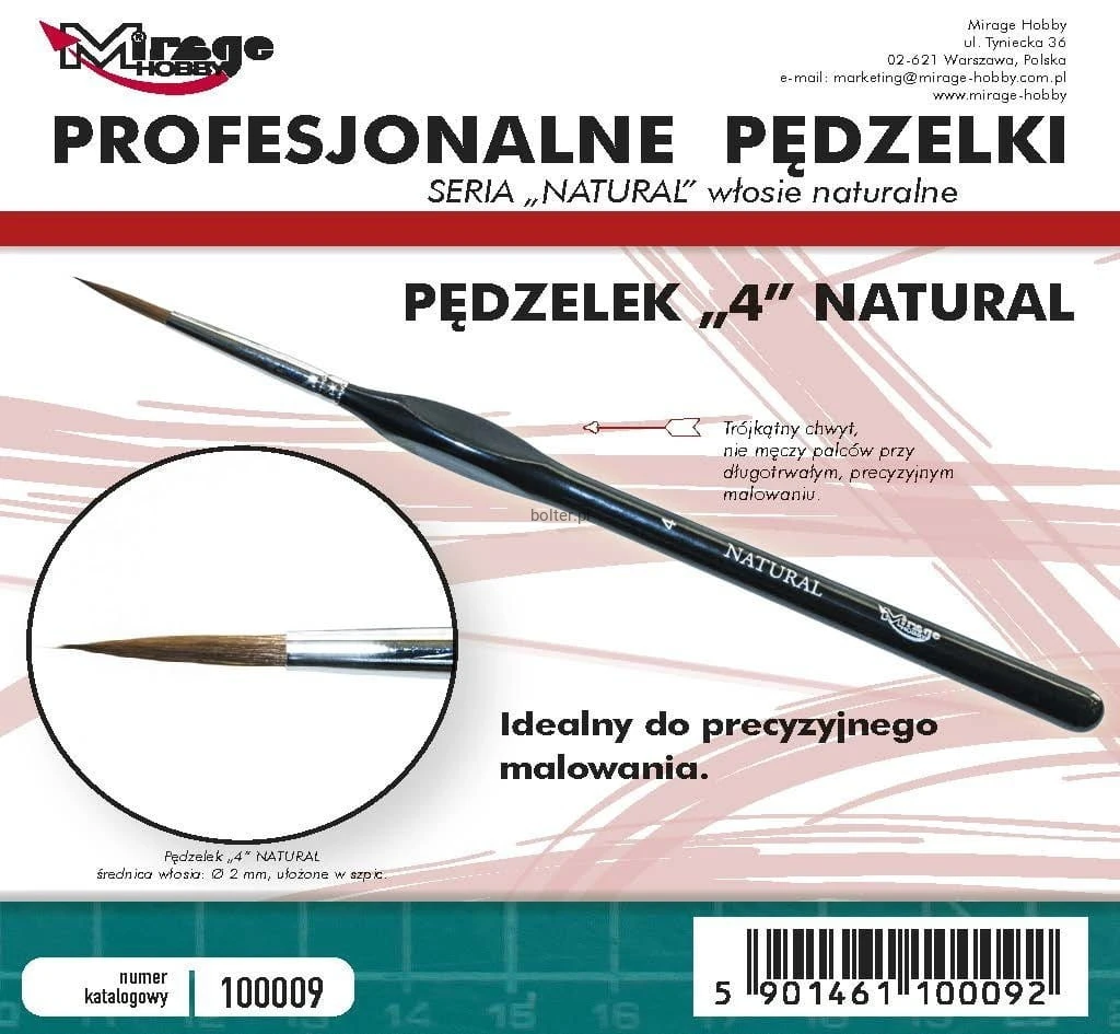 PĘDZEL MIRAGE 100009 NATURAL nr 4 (włosie naturalne).jpg