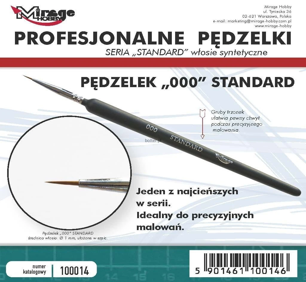 PĘDZEL MIRAGE 100014 STANDARD nr 3 0 (włosie syntetyczne).jpg