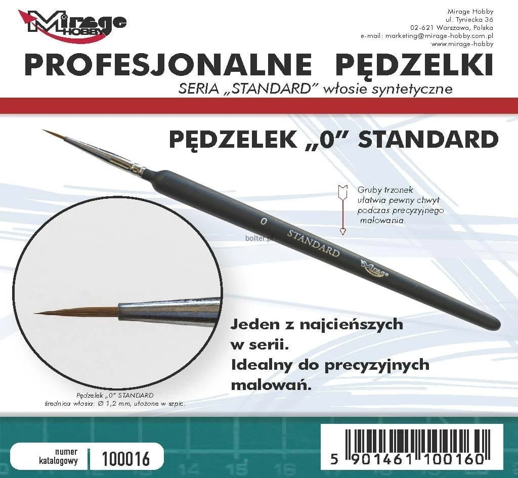 PĘDZEL MIRAGE 100016 STANDARD nr 0 (włosie syntetyczne).jpg