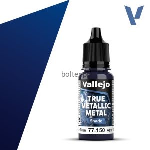 VALLEJO 77150 True Metallic Metal 150 Ultramarine Blue - Shade