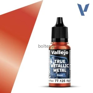 VALLEJO 77125 True Metallic Metal 125 Forged Red - Base