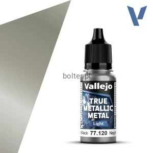 VALLEJO 77120 True Metallic Metal 120 Obsidian Black - Light