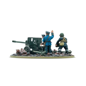 Soviet Naval Brigade ZiS-3 DIvisional gun with Soviet Naval