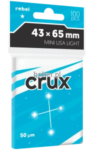 Koszulki na karty Rebel (43x65 mm) Crux Light, 100 sztuk