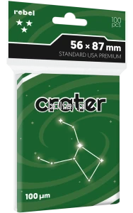 Koszulki na karty Rebel (56x87 mm) Crater Premium, 100 sztuk
