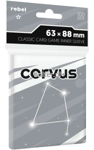Koszulki na karty Rebel (63x88 mm) Corvus Inner Sleeve Light, 100 sztuk