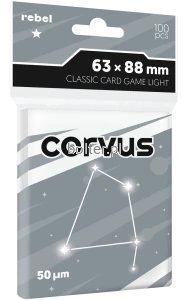 Koszulki na karty Rebel (63x88 mm) Corvus Light, 100 sztuk